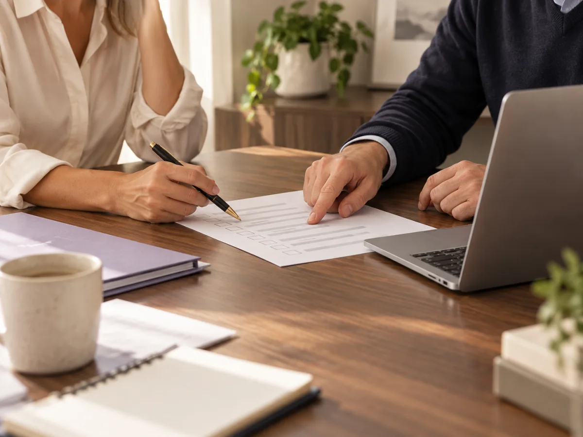 Detalle de una consulta contable personalizada en una mesa de trabajo